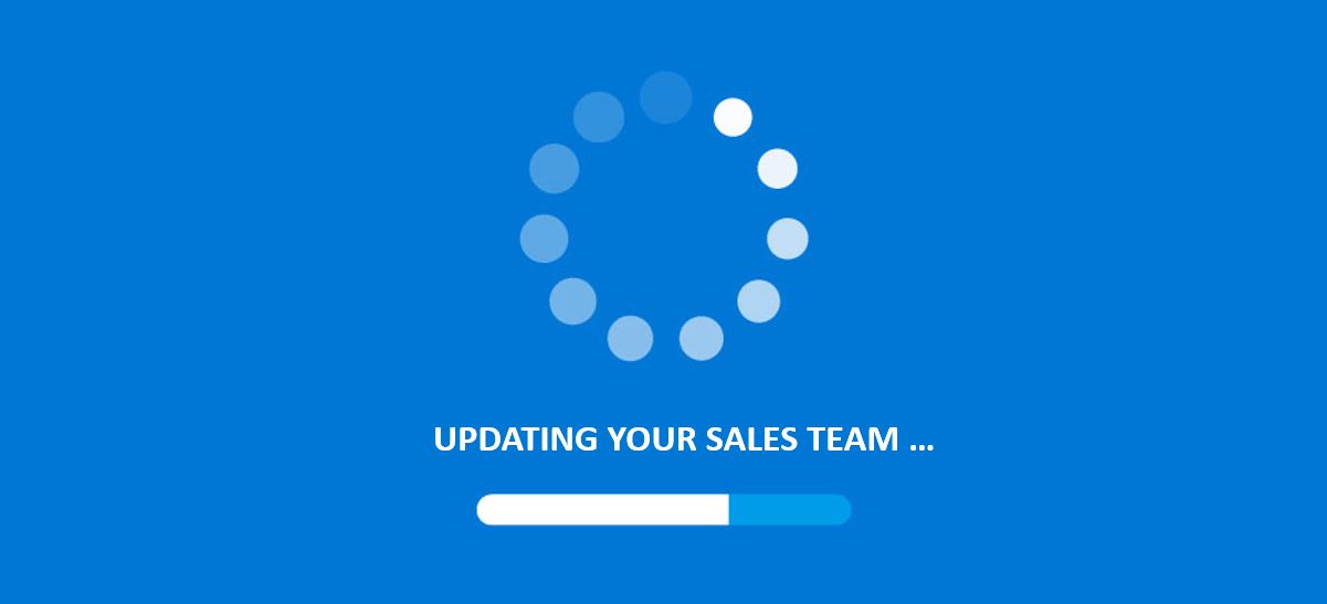 UPDATING YOUR SALES TEAM UPDATING YOUR SALES TEAM IMAGE WITH UPDATE SPINNING WHEEL ICON FOR KONA GROUP SALES COMPTENTCIES