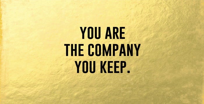 The company you keep and other unrelated things. | by Dami Oludumila | Medium