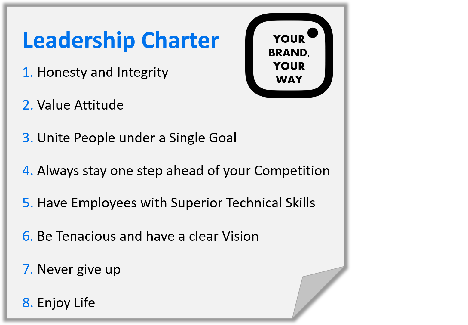 leadership charter list