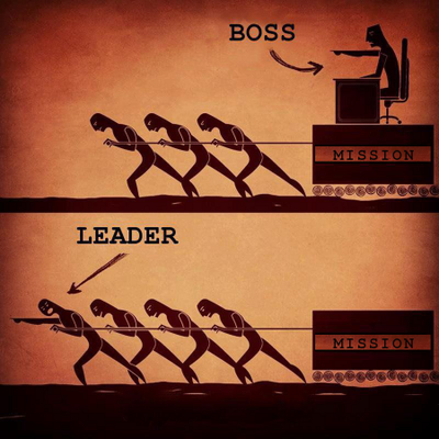 A boss will tell people what to do. A leader will give their team the tools to achieve their goals. 