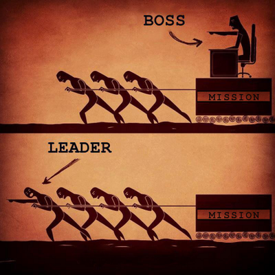 A boss will tell people what to do. A leader will give their team the tools to achieve their goals.