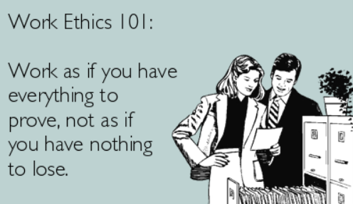 Top salespeople are known for the strong work ethic.